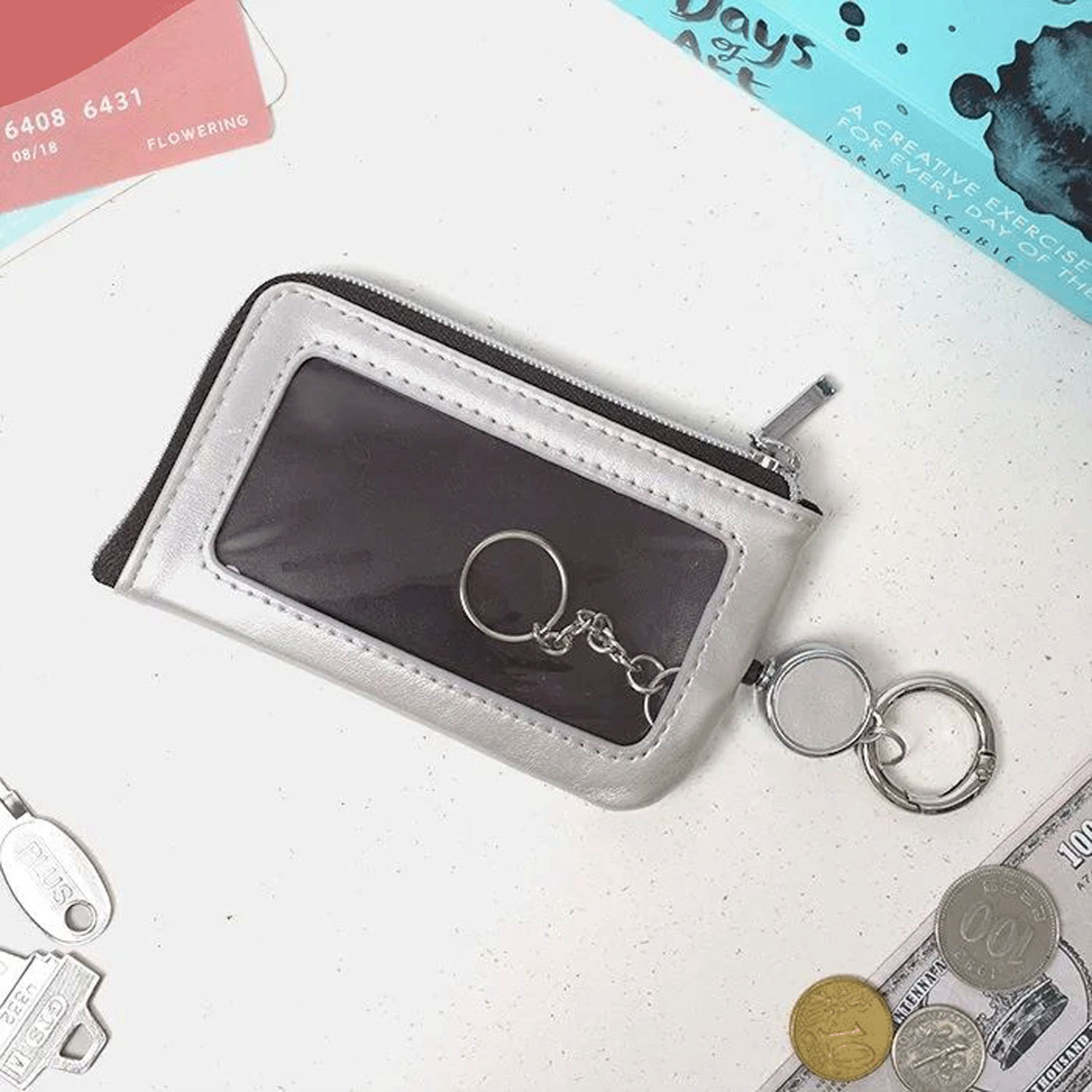 メタリックカラー キーポーチ - 画像6