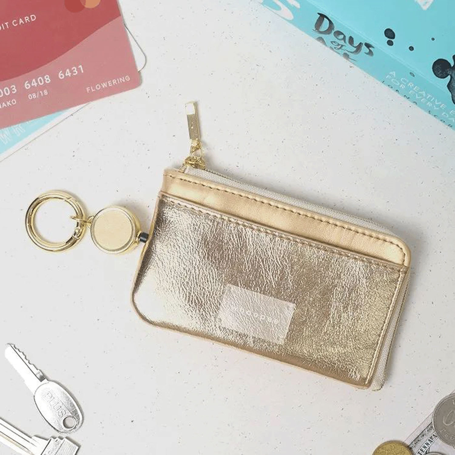 メタリックカラー キーポーチ - 画像8