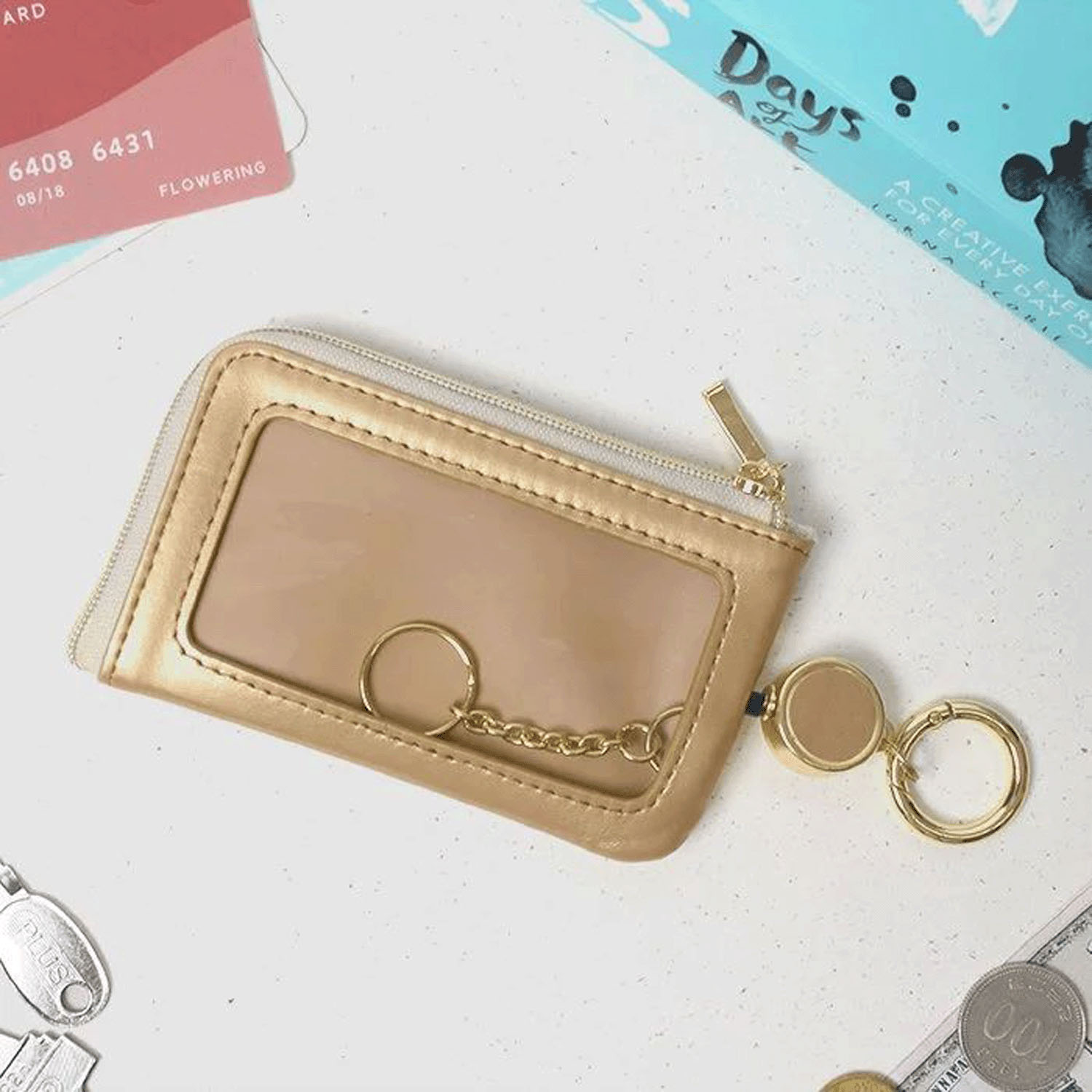 メタリックカラー キーポーチ - 画像9