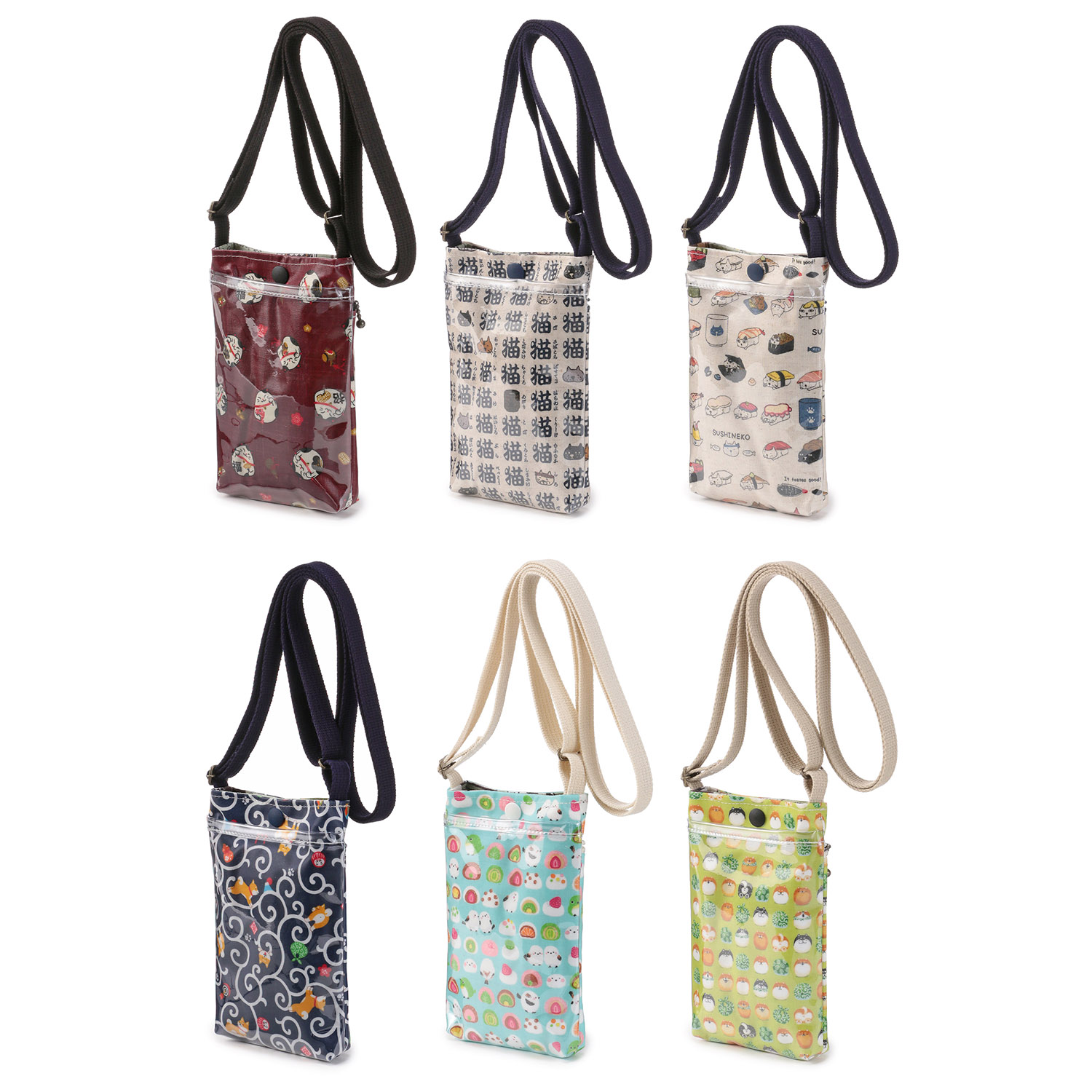 【日本製】 和柄スマホショルダー