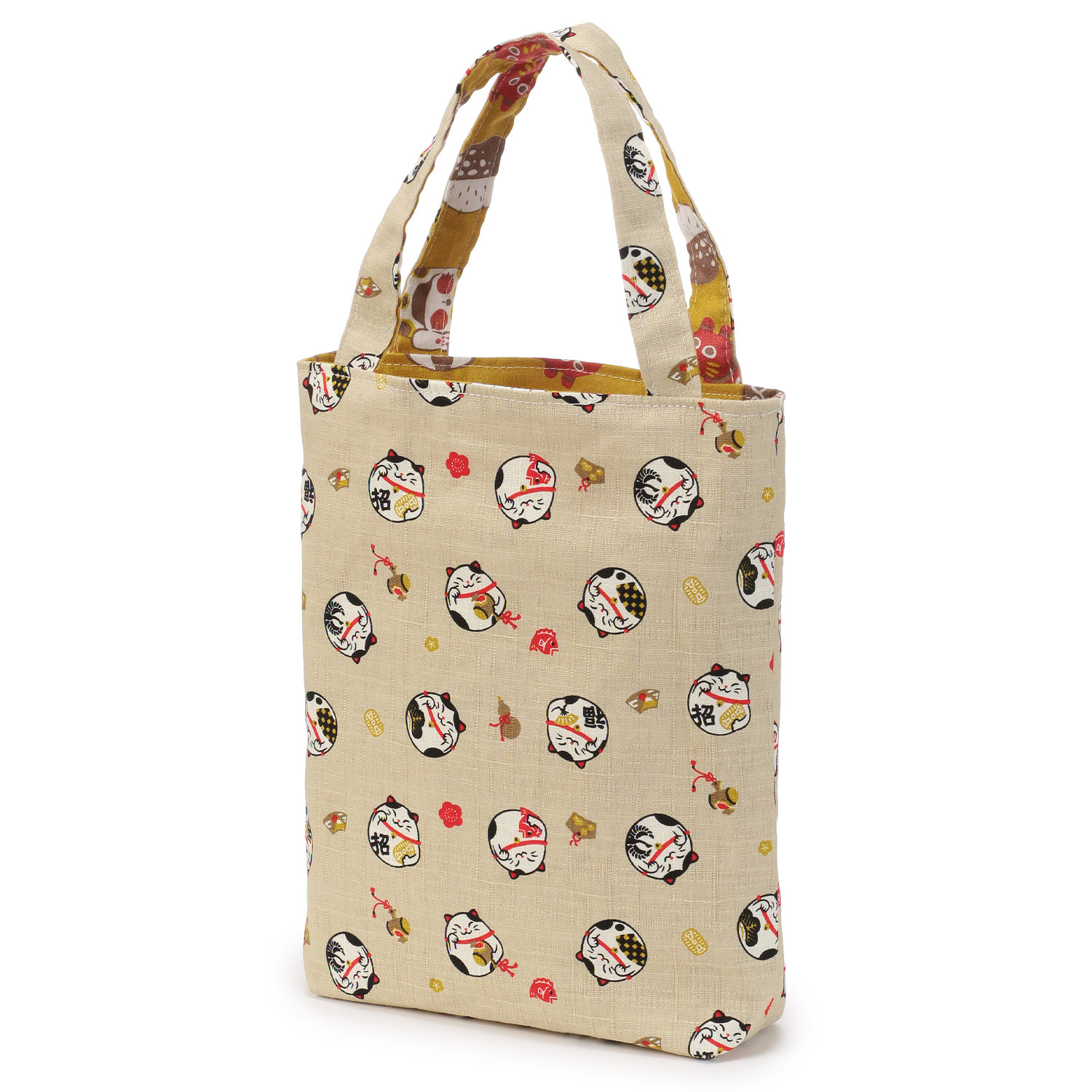 【日本製】 リバーシブル和柄お散歩ミニトート - 画像2