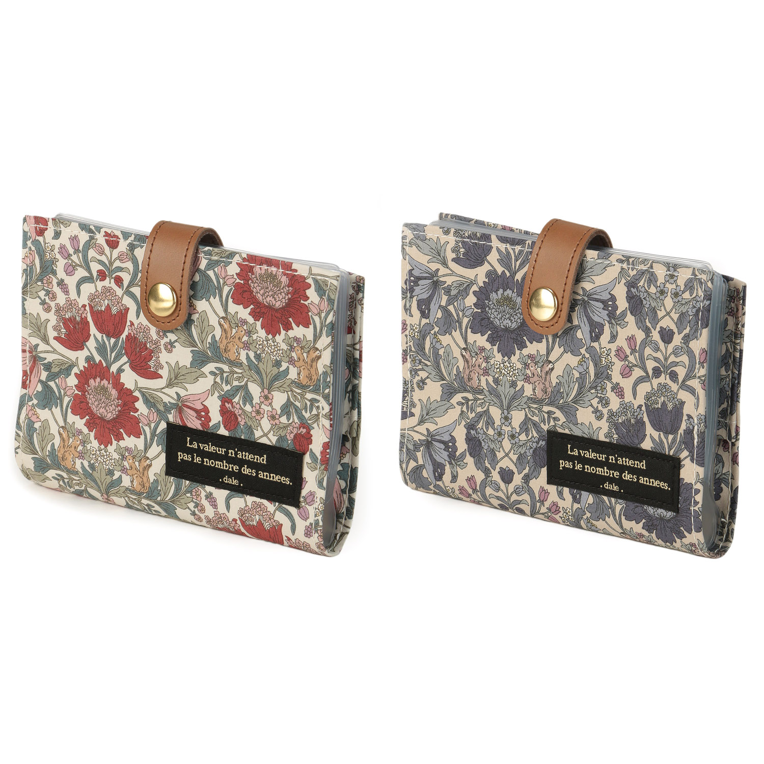 デール 小花柄カードケースL - 画像1