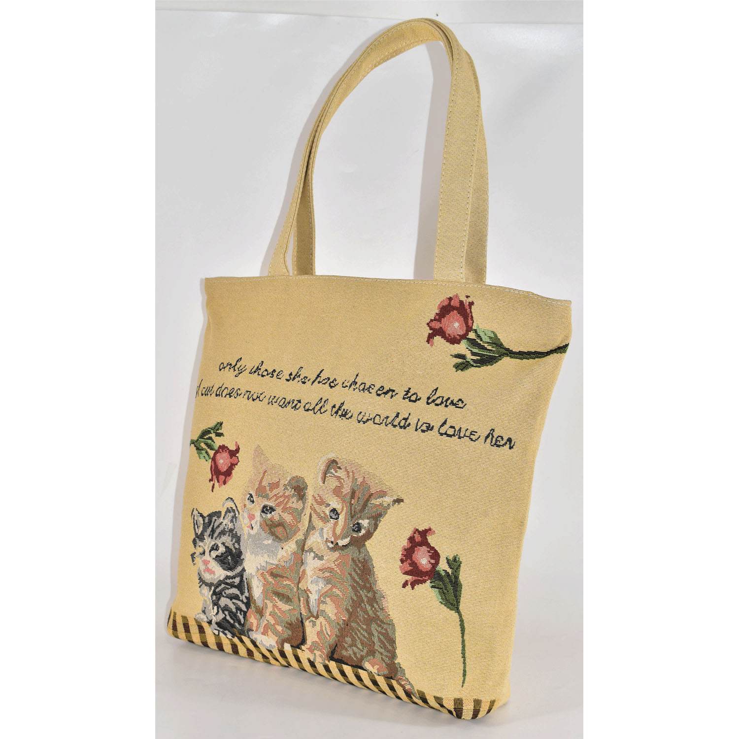 猫ゴブラントートバッグ - 画像3