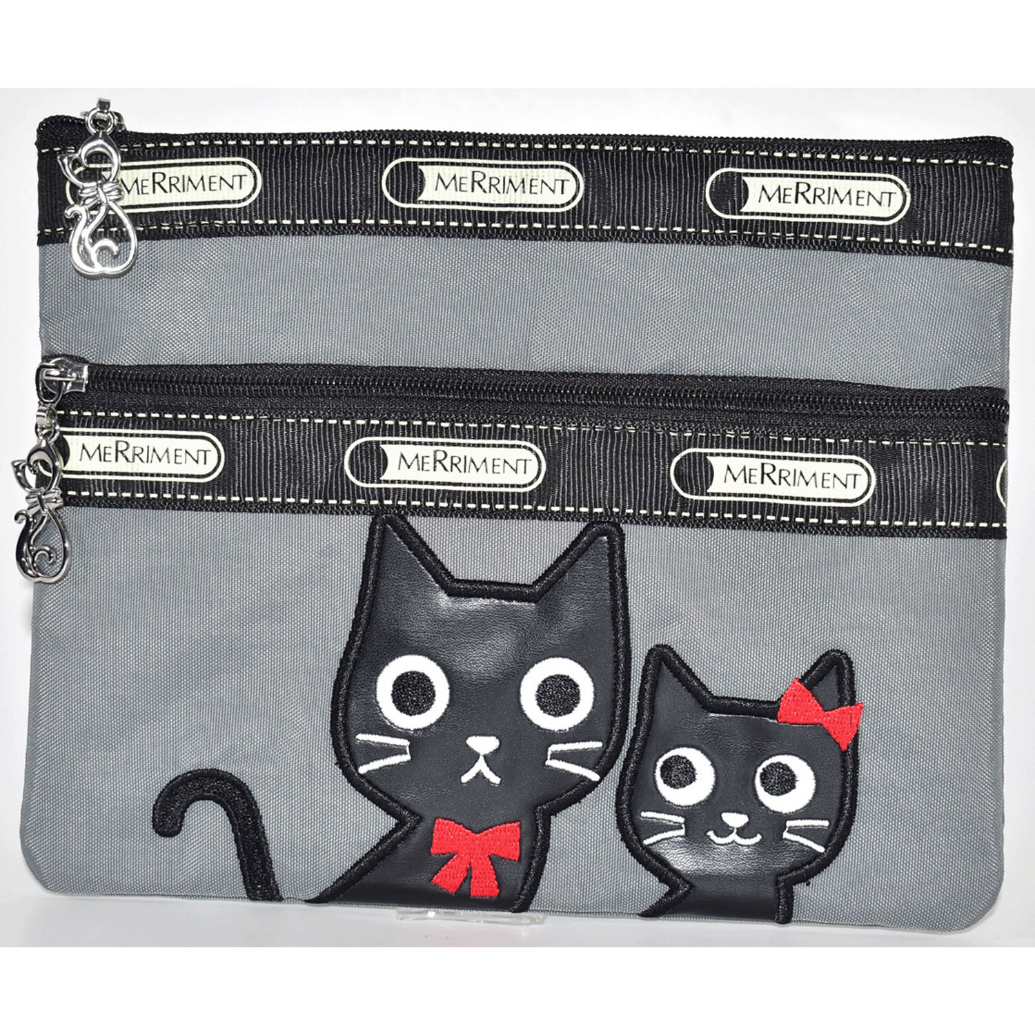 ネコパッチワークポーチ - 画像1