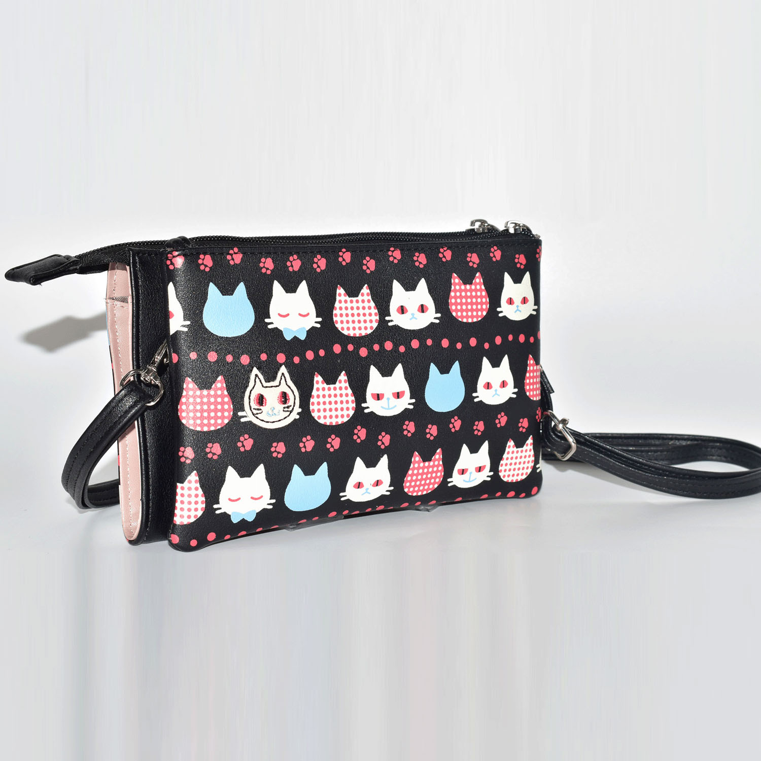 ネコ お財布ショルダー - 画像1