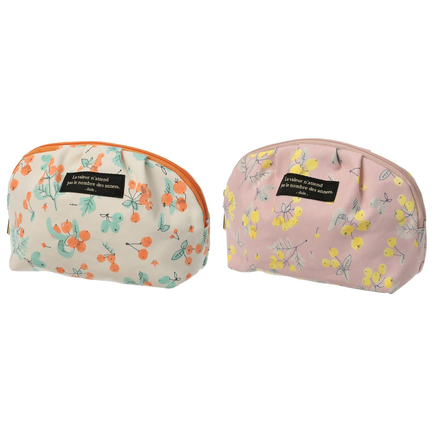 デール 果実柄ギャザーポーチ - 画像1