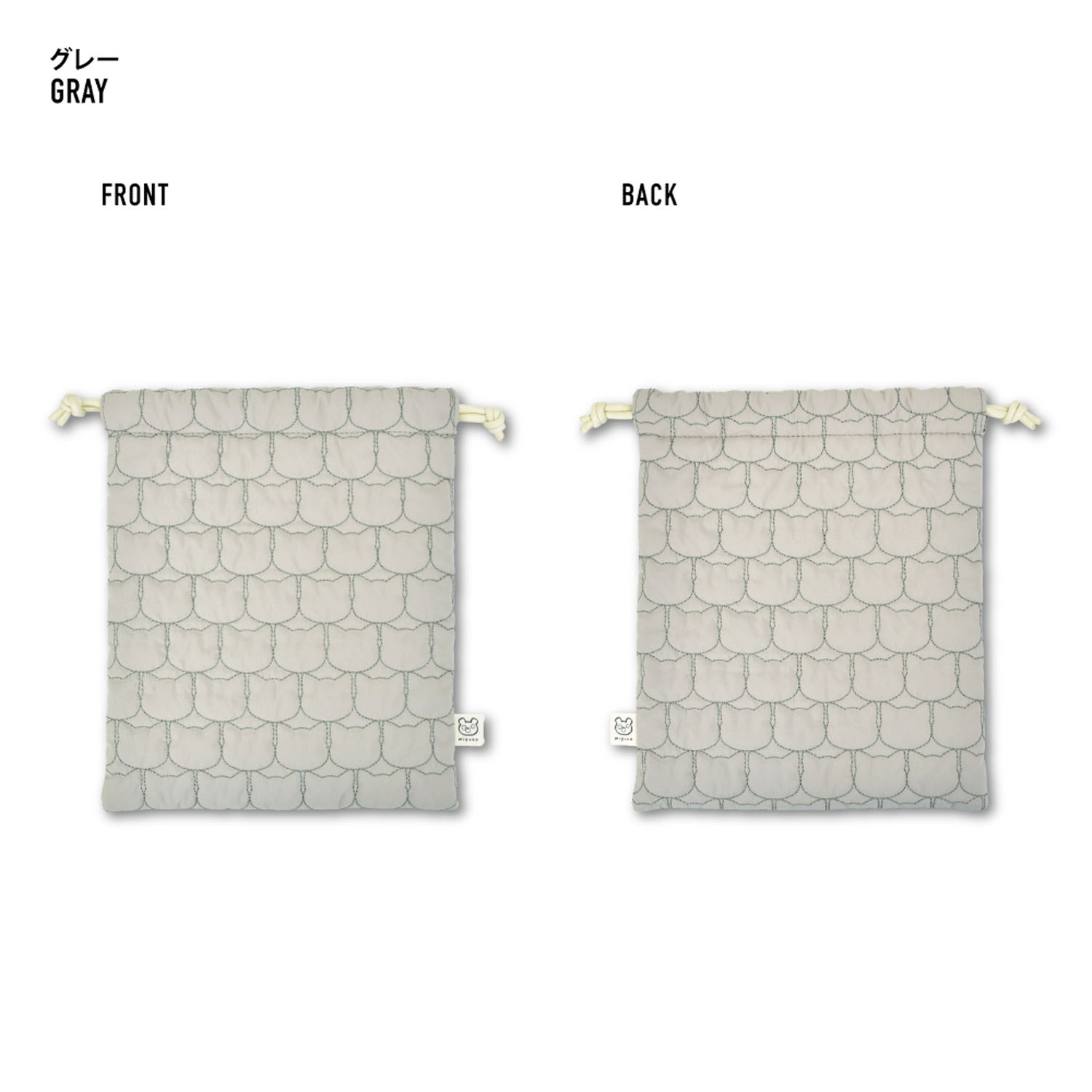 モチーフキルト 巾着バッグ - 画像2