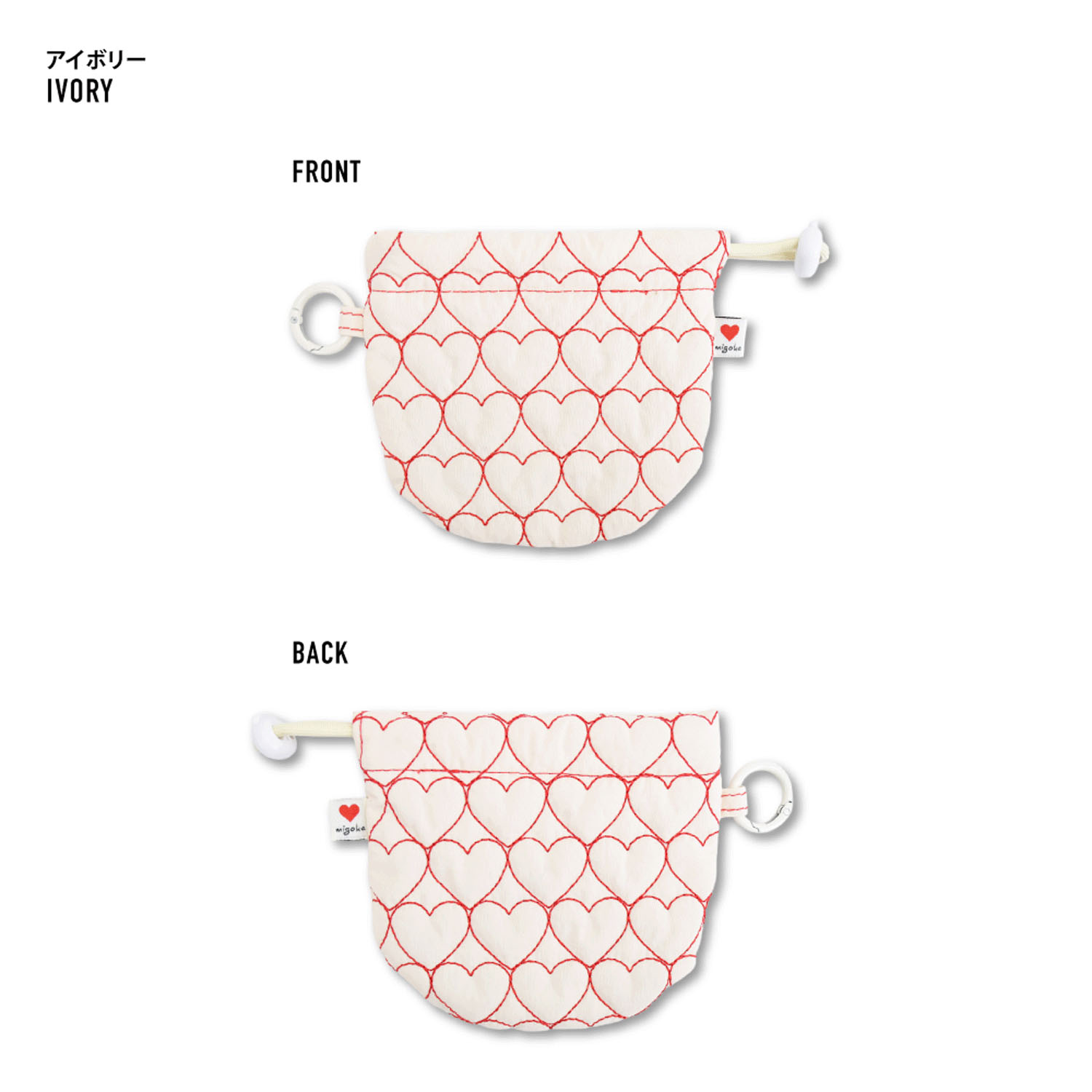 モチーフキルト ミニ巾着バッグ - 画像4