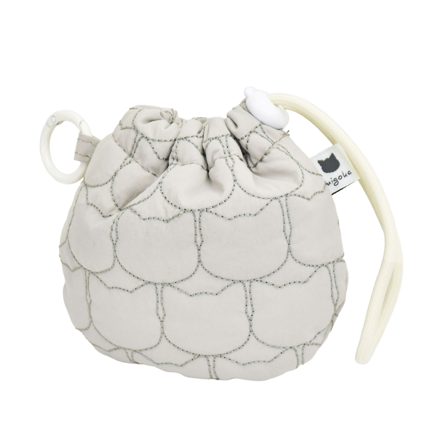 モチーフキルト ミニ巾着バッグ