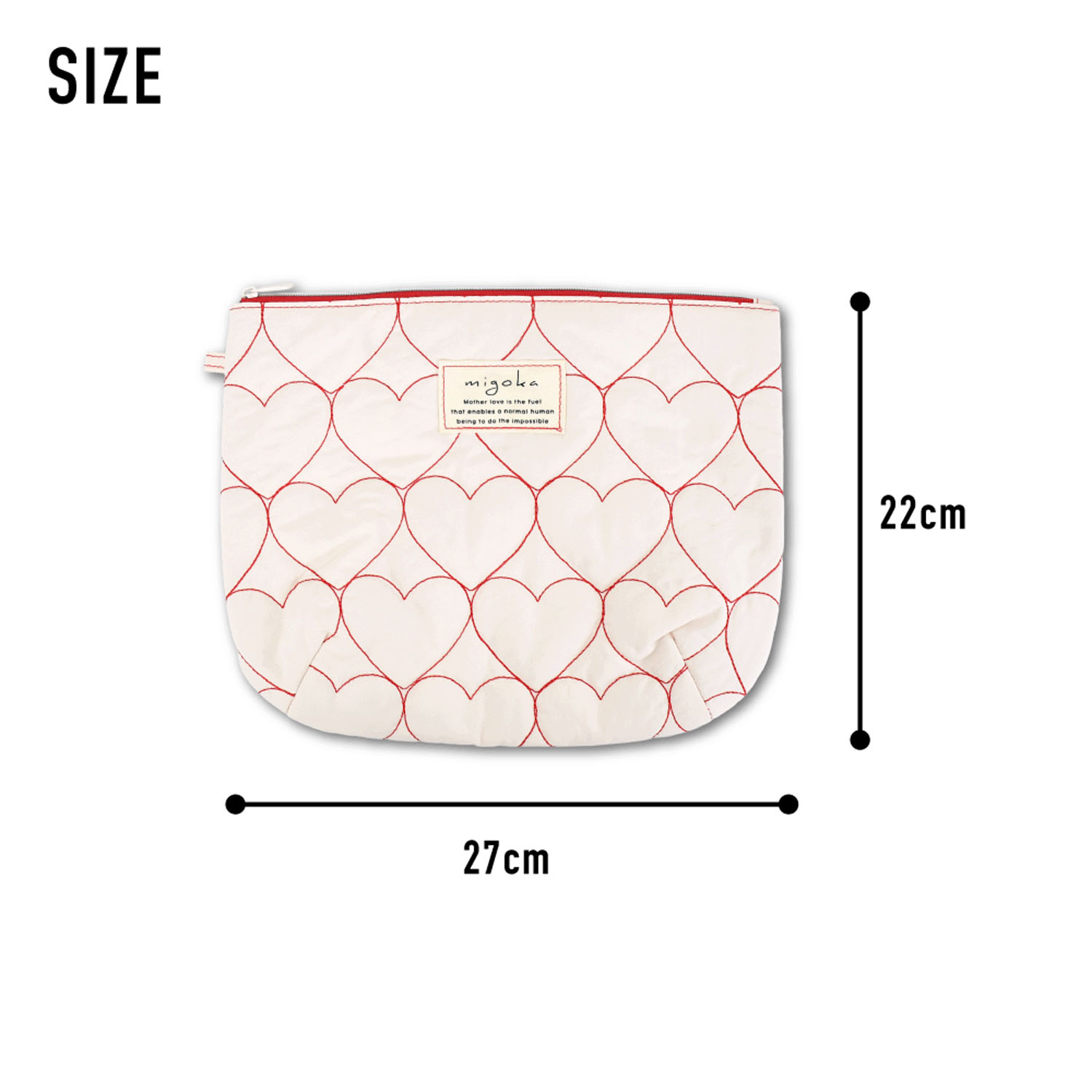 モチーフキルトフラットポーチ - 画像7