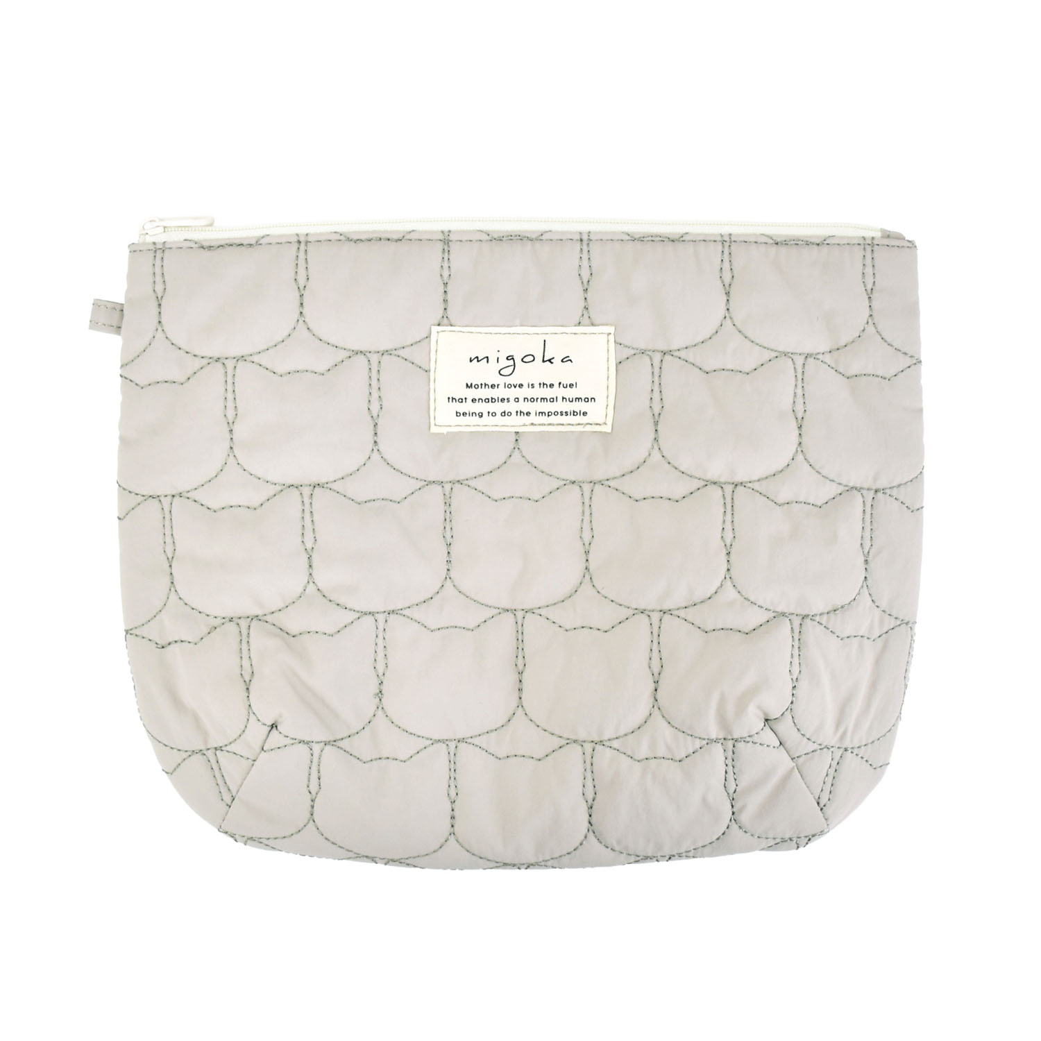 モチーフキルトフラットポーチ