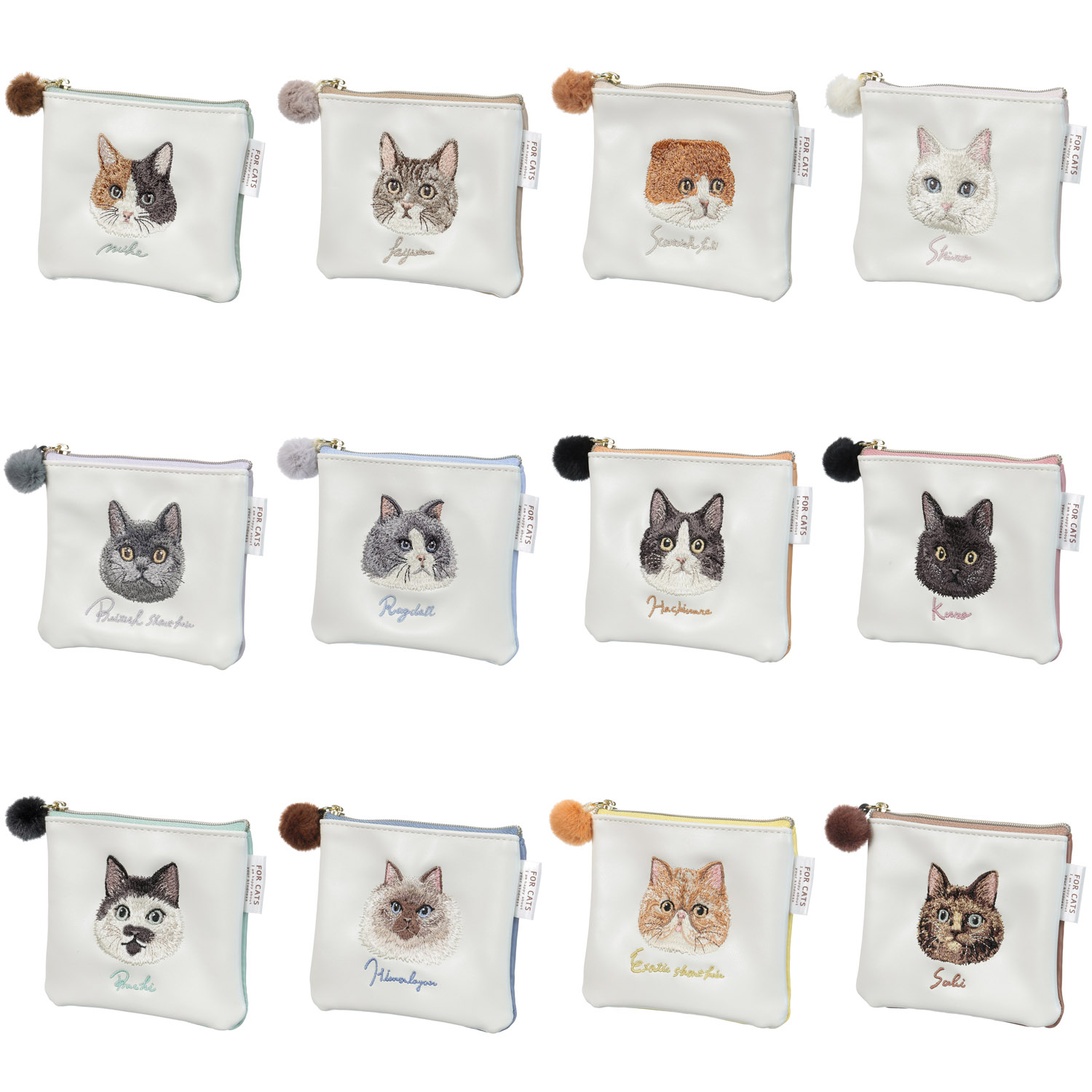 CAT CHARITY ミニフラットポーチ - 画像1