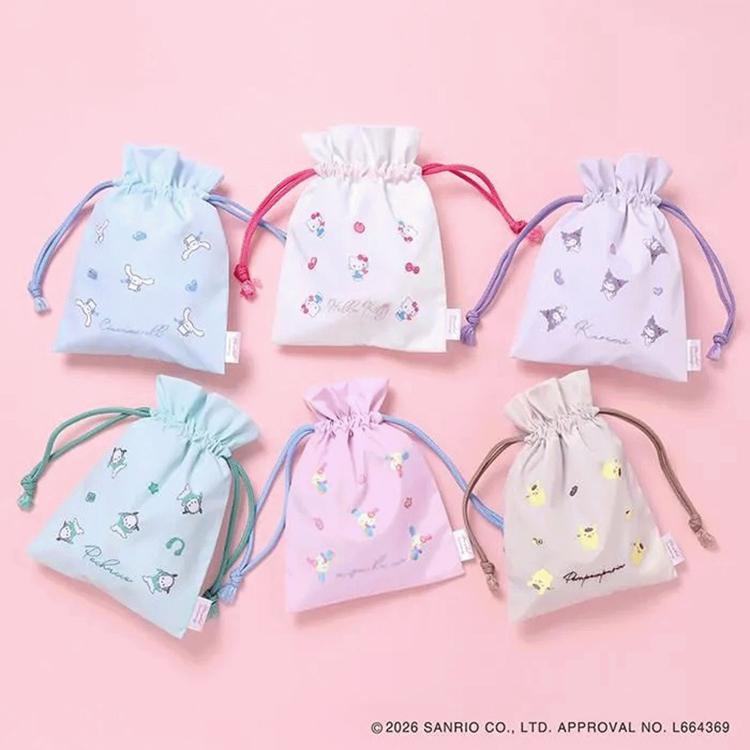 サンリオキャラクターズ 巾着ポーチ