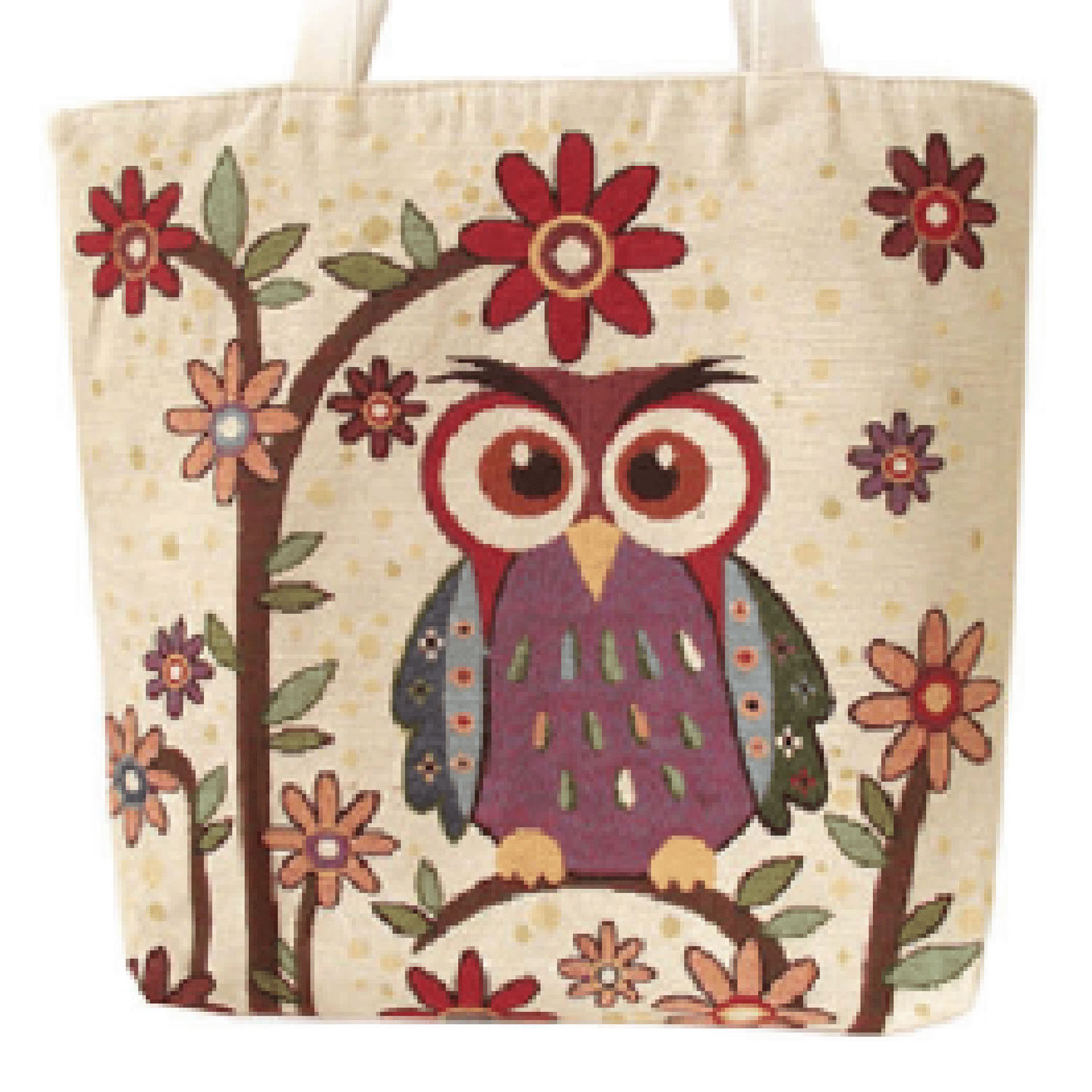 フクロウ ゴブランバッグ - 画像2
