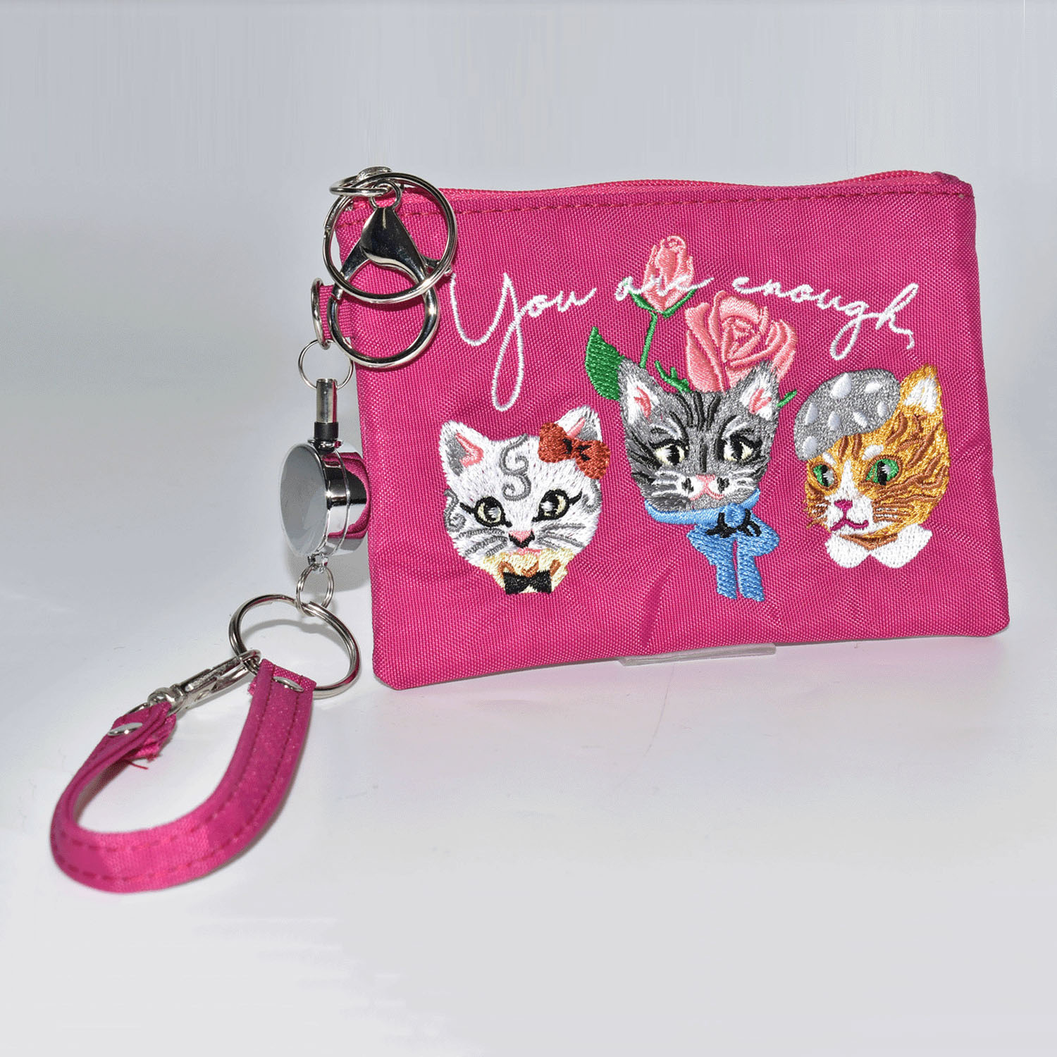 猫刺繍パスケース - 画像4