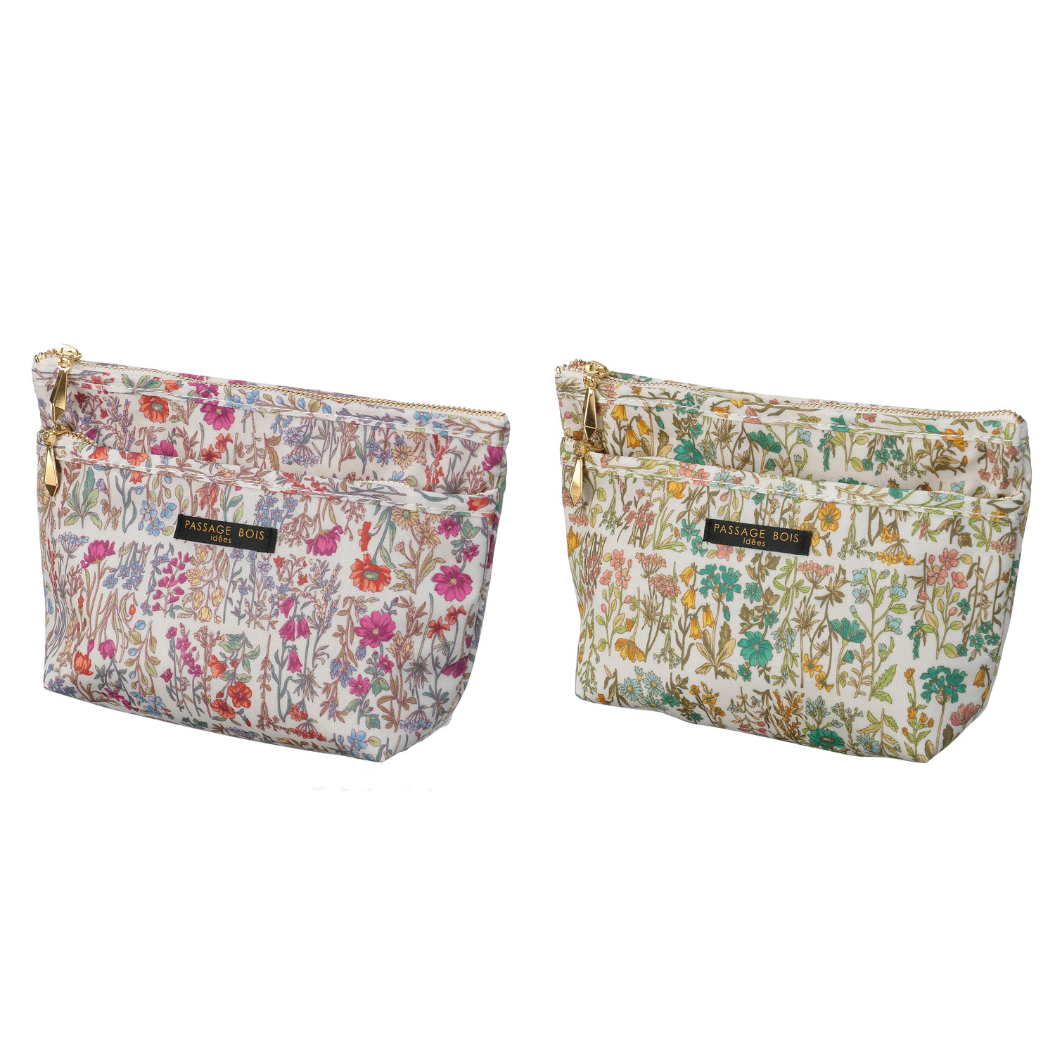 【日本製】 ガーデンスクエア マチ付きポ－チ