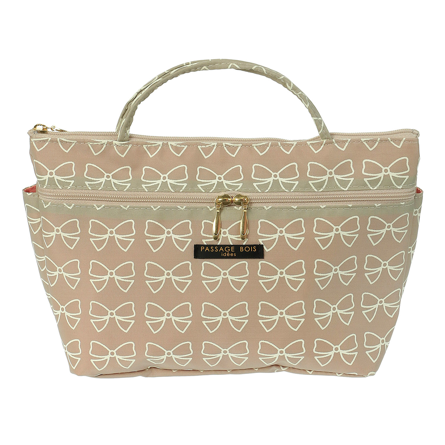 インナーポーチL リボン柄ファスナー付 - 画像2