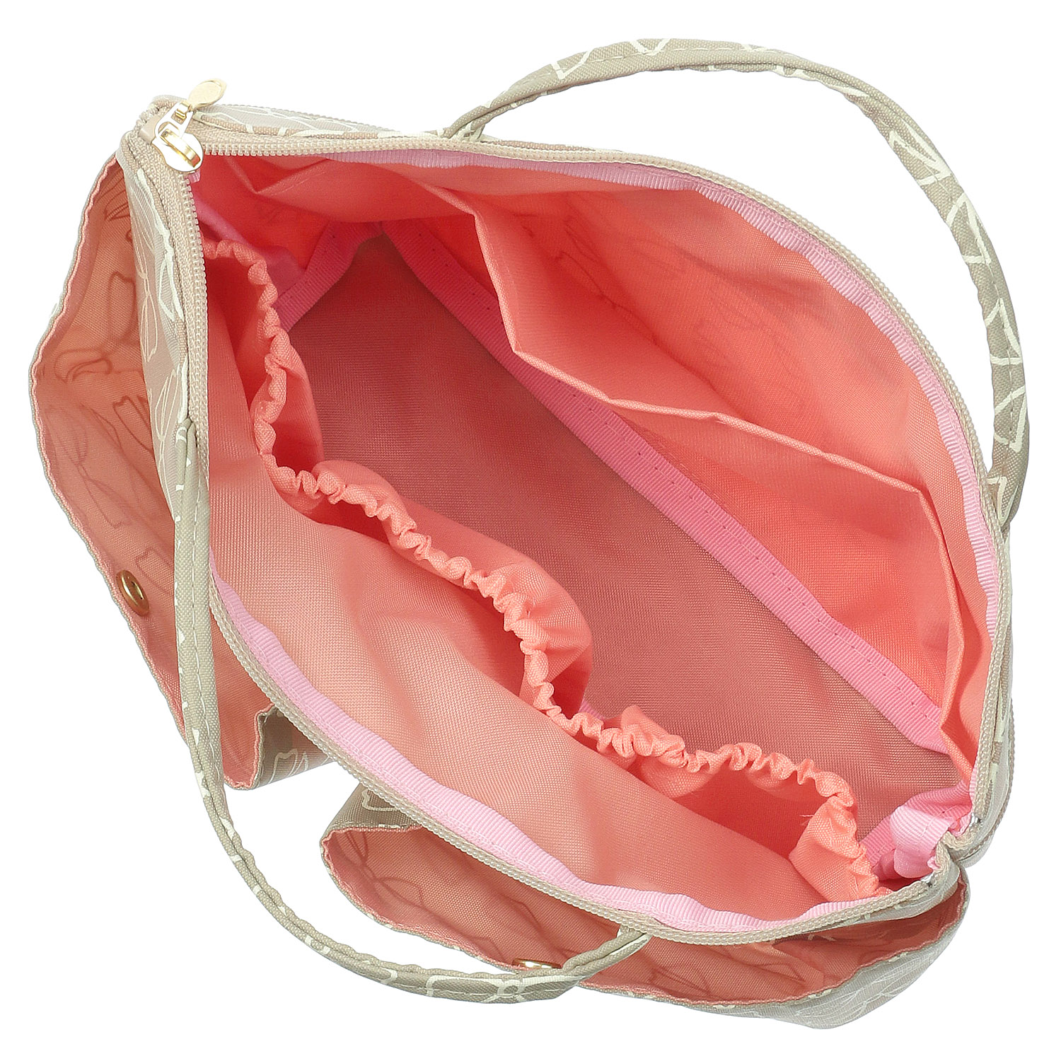 インナーポーチL リボン柄ファスナー付 - 画像3