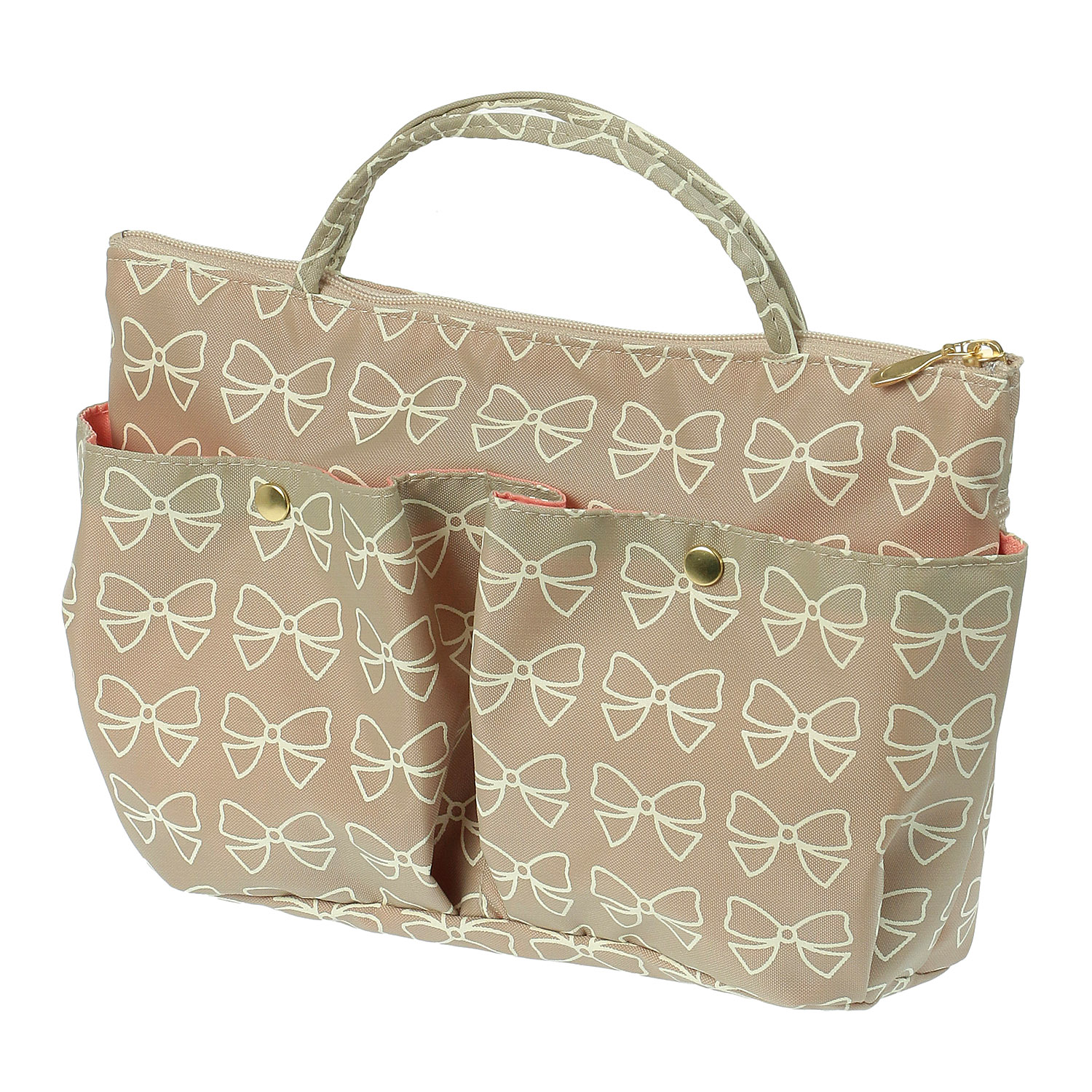 インナーポーチL リボン柄ファスナー付 - 画像2