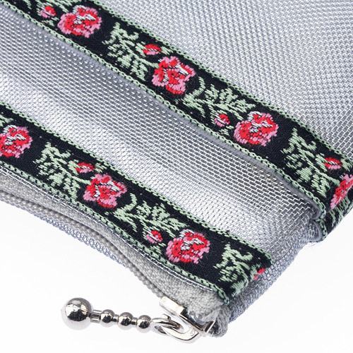 バラテープ メッシュ横長ポーチ - 画像4