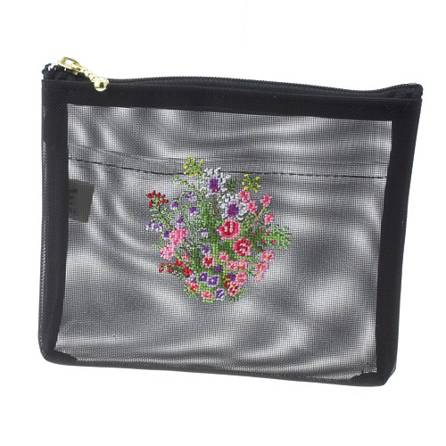 【日本製】 夢詩集 ミニ薄型メッシュポーチ - 画像1