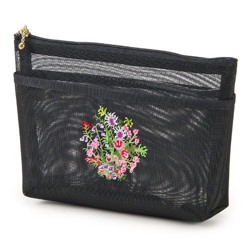 【日本製】 夢詩集  外ポケット付 舟形ポーチ - 画像1