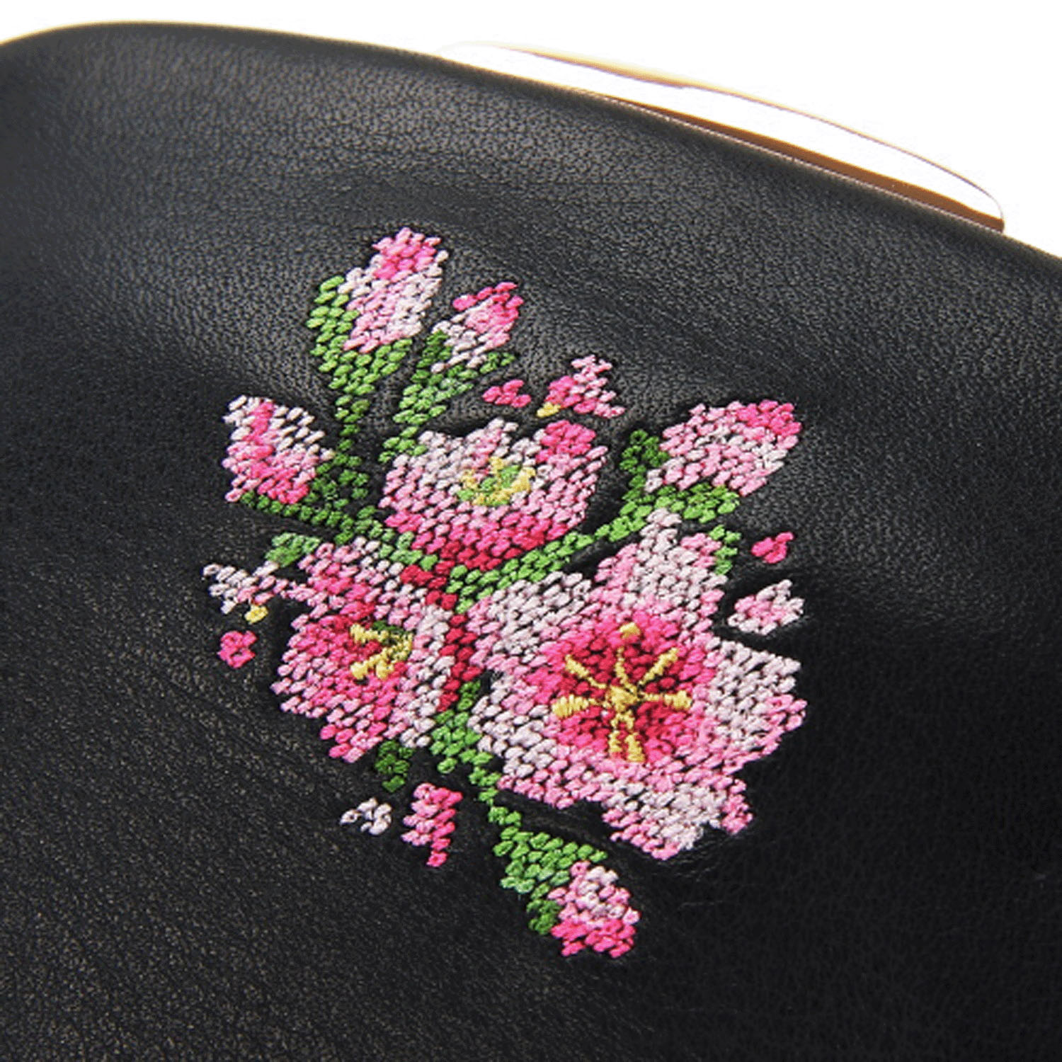 ＊5月1日より価格改定 【日本製】 夢詩集 鏡付き押し口ポーチ桜 - 画像5