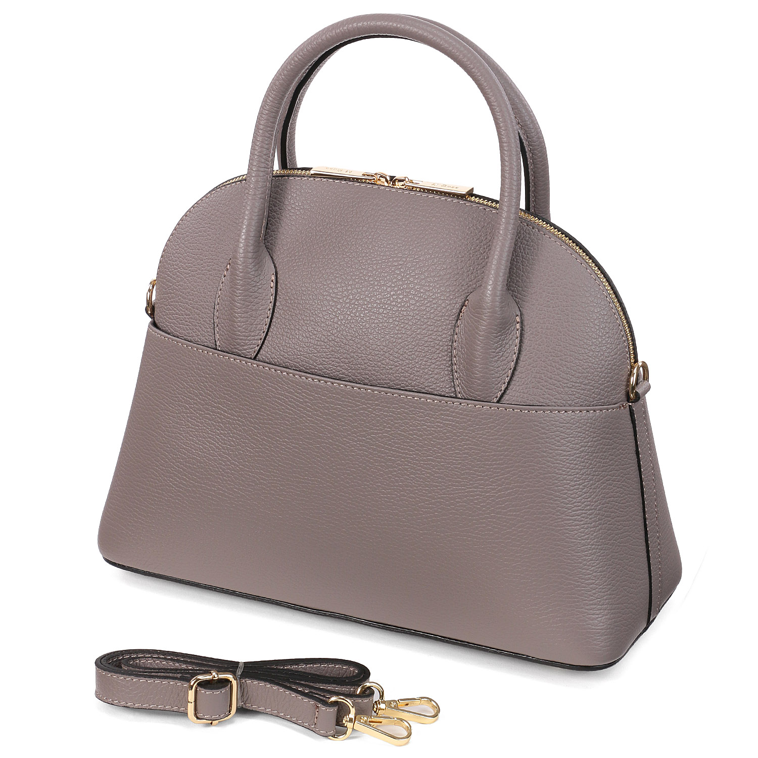 M Rose 牛革ブガッティ型バッグ - 画像2