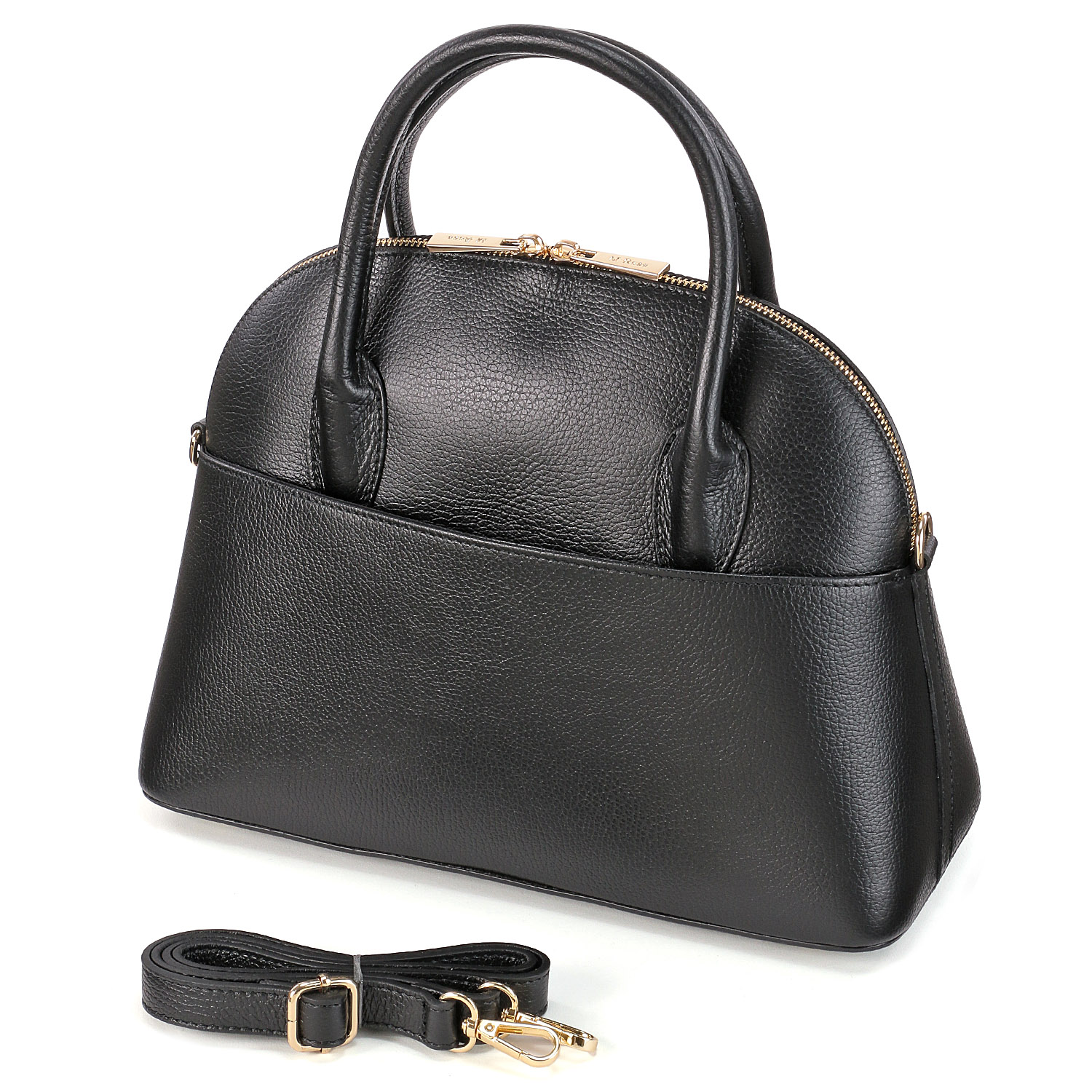 M Rose 牛革ブガッティ型バッグ - 画像3