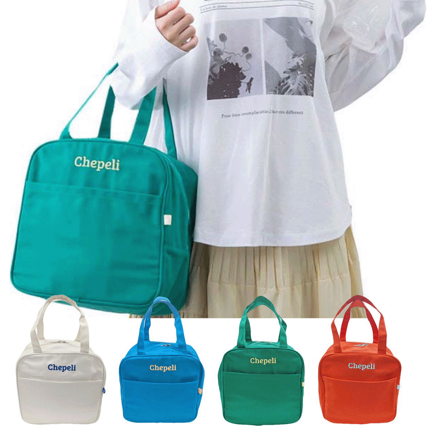 【 完売終了】保冷キャンバスラウンドトート - 画像1