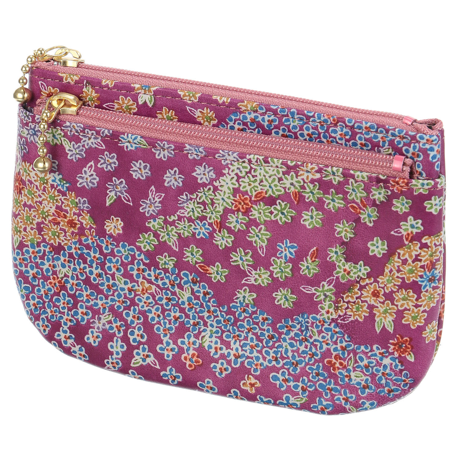 【日本製】 京友禅2段ファスナーポーチ - 画像3