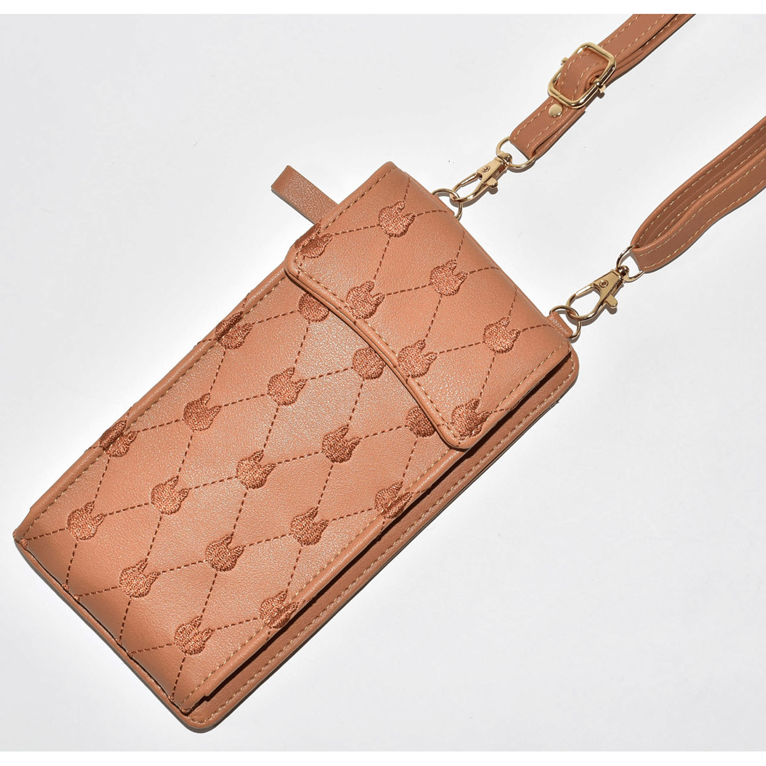 猫刺繍スマホウォレット - 画像1