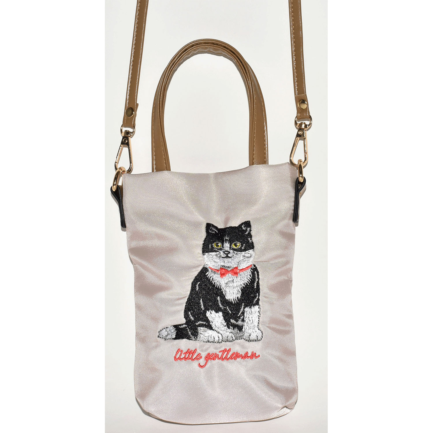 ネコ刺繍スマホショルダー - 画像6