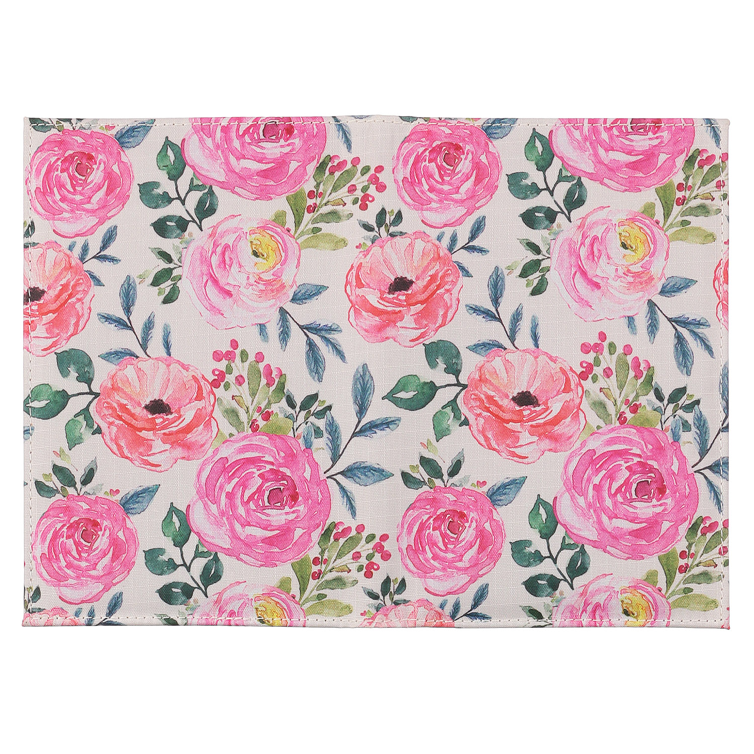 手描風薔薇柄 保険証・お薬手帳ケース - 画像2