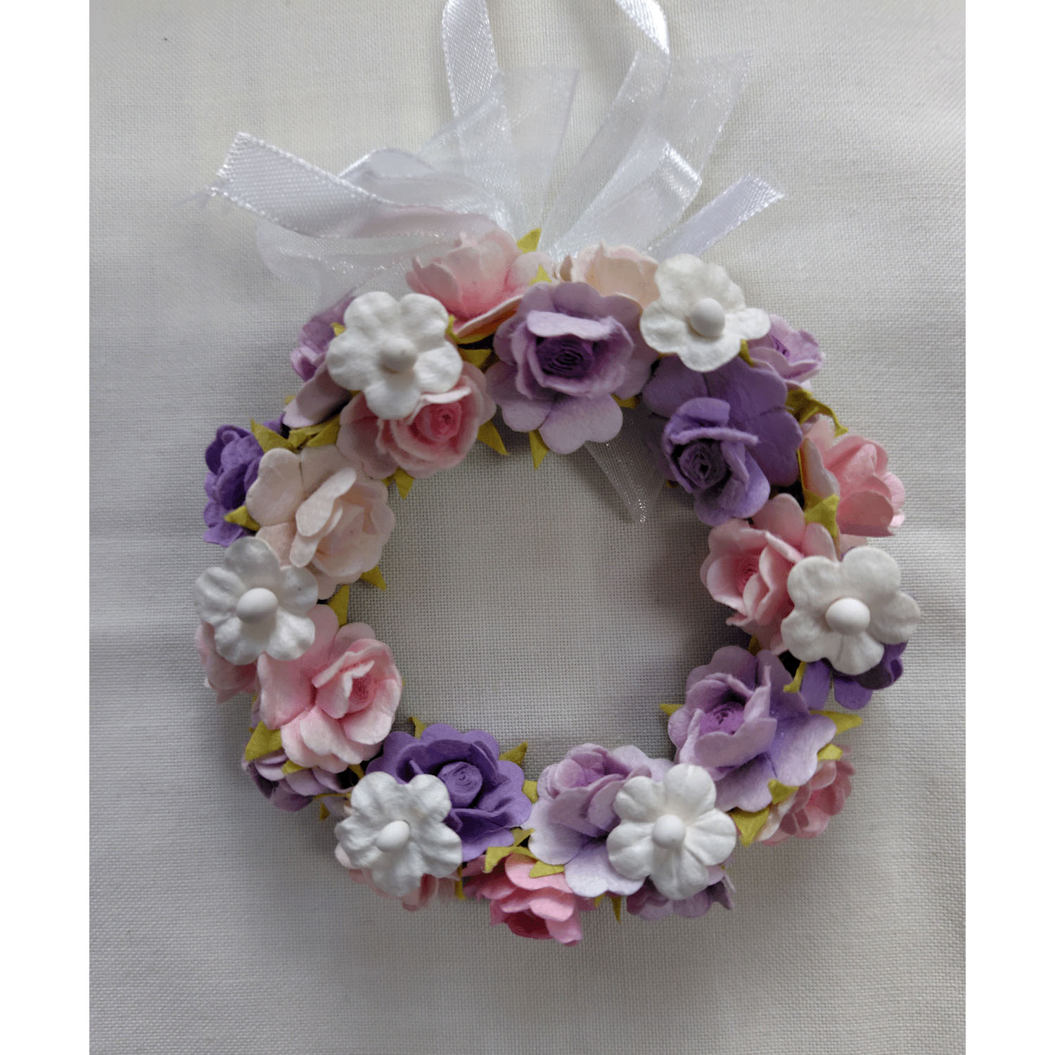 ミニローズリースパープルピンク - 画像1