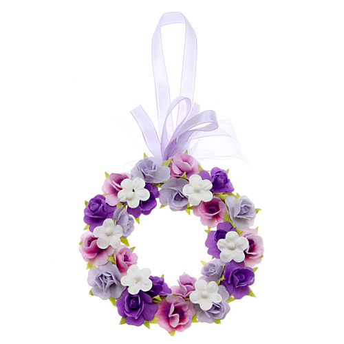 ミニローズリース パープル - 画像1