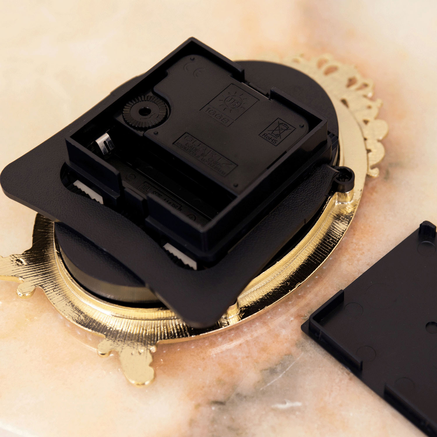 Mariage マリアージュ テーブルクロック（パールオーバル） ゴールド - 画像9