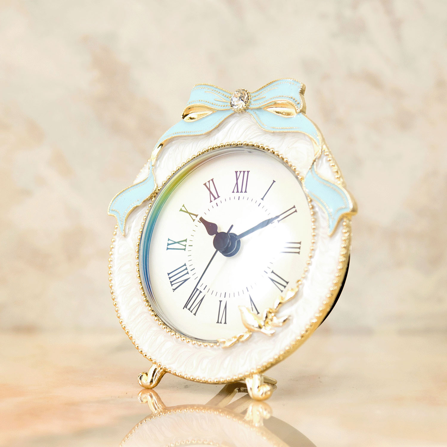 マリアージュ テーブルクロック （ブルーリボン）ラウンド - 画像4