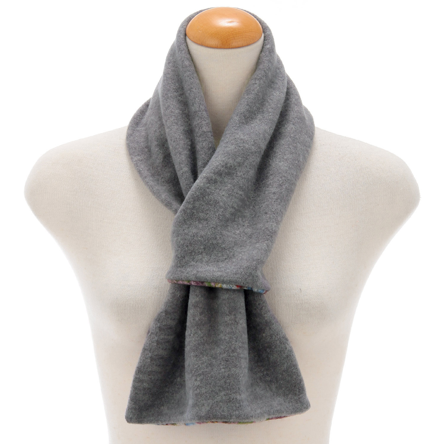 日本製 フラワー柄差込マフラー - 画像4