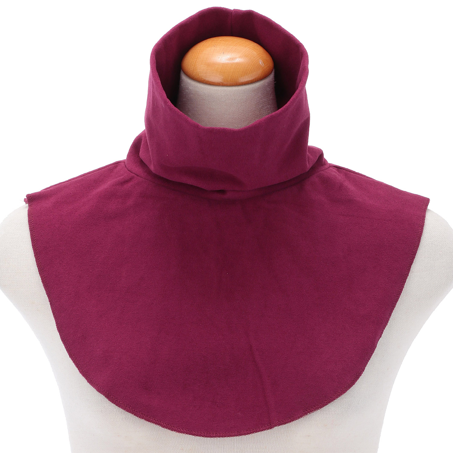 ピーチスキンタートルネック付け襟 - 画像3