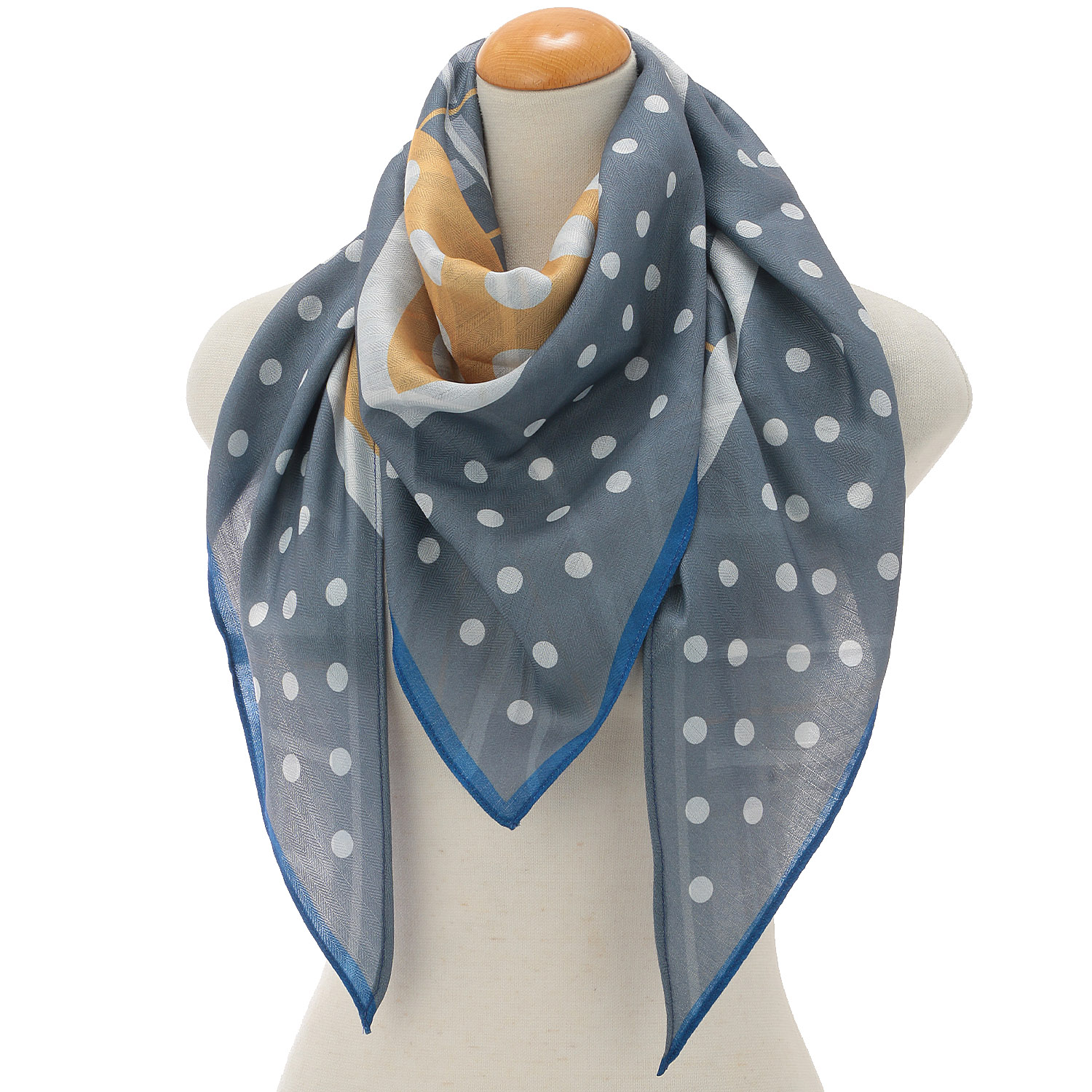 両面プリント三角スカーフ マルチ - 画像1