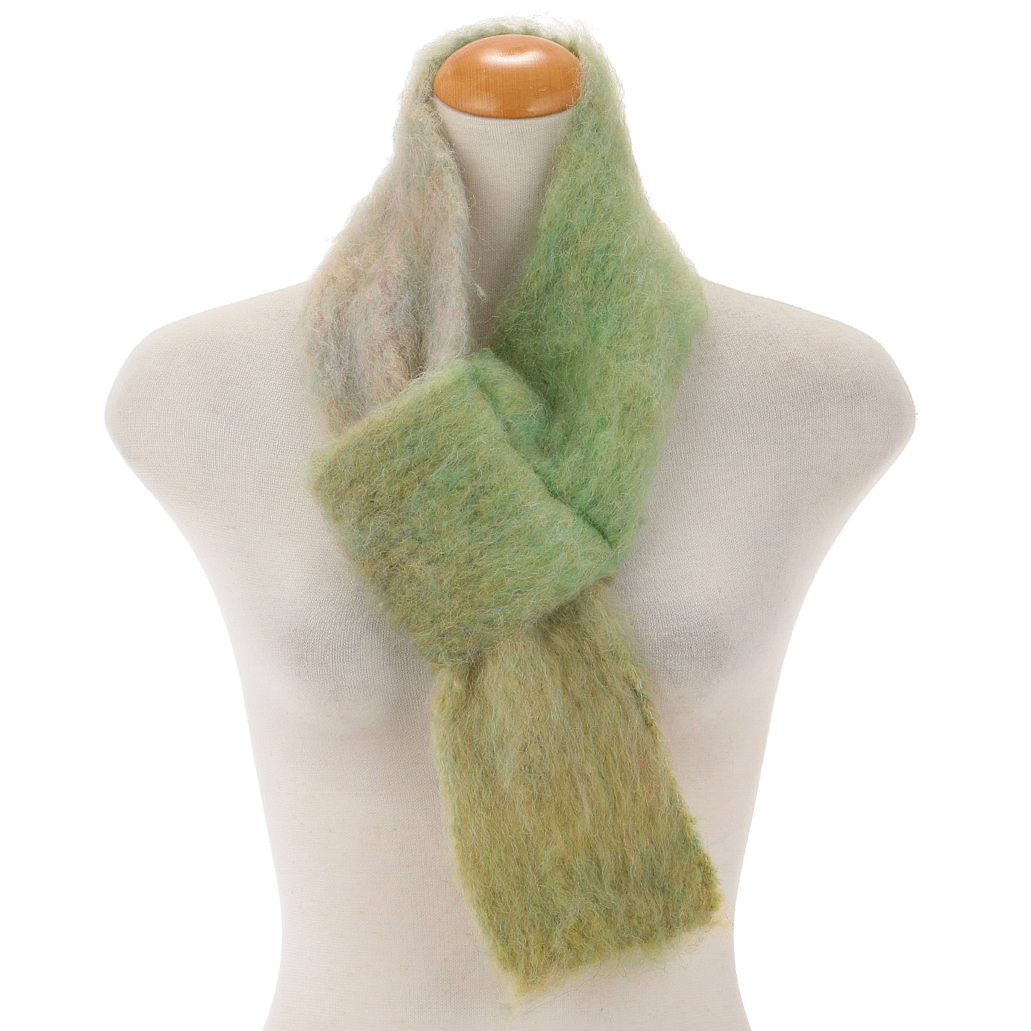 ウール混シャギーショートマフラー - 画像7