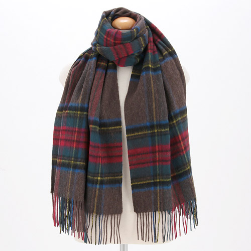 ウールチェックストール