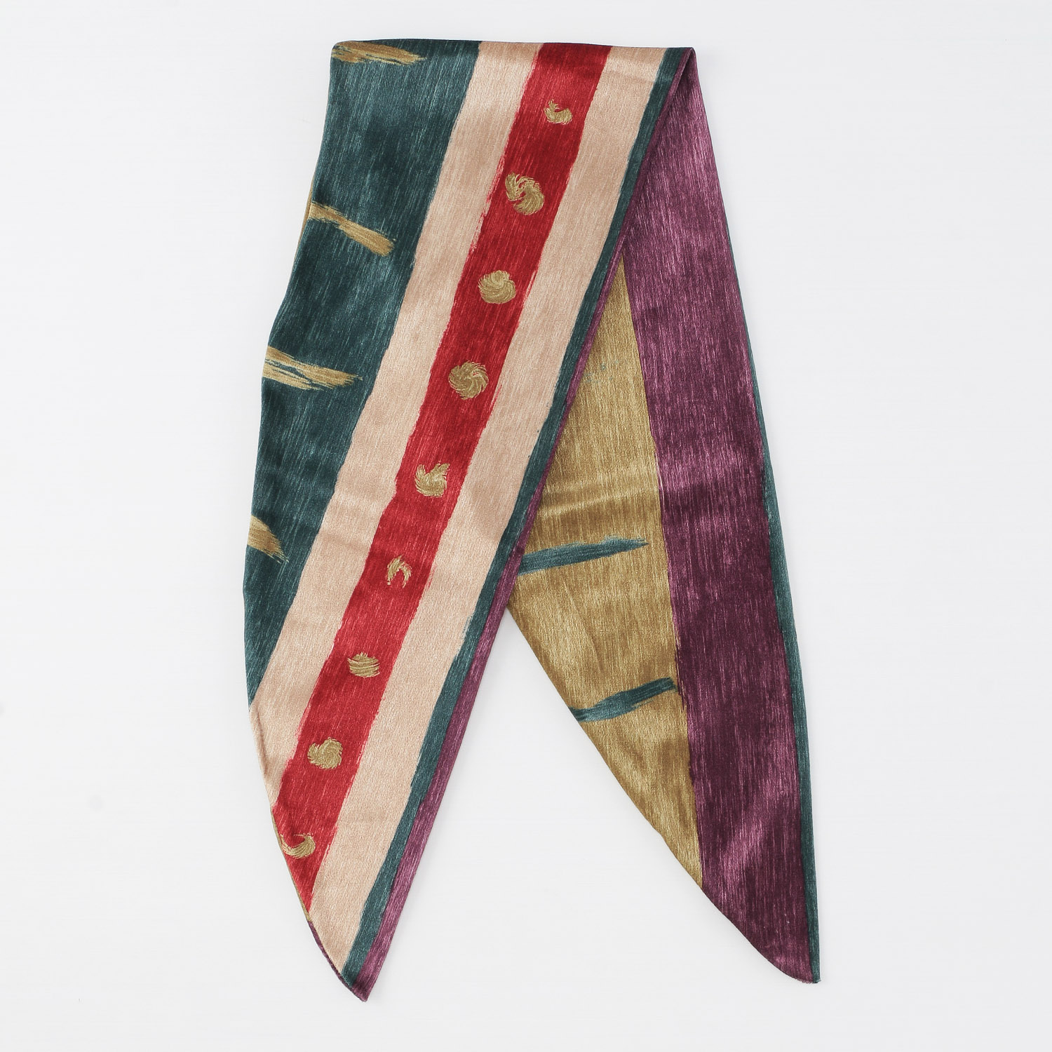 イタリア製 プリント剣先マフラー - 画像5