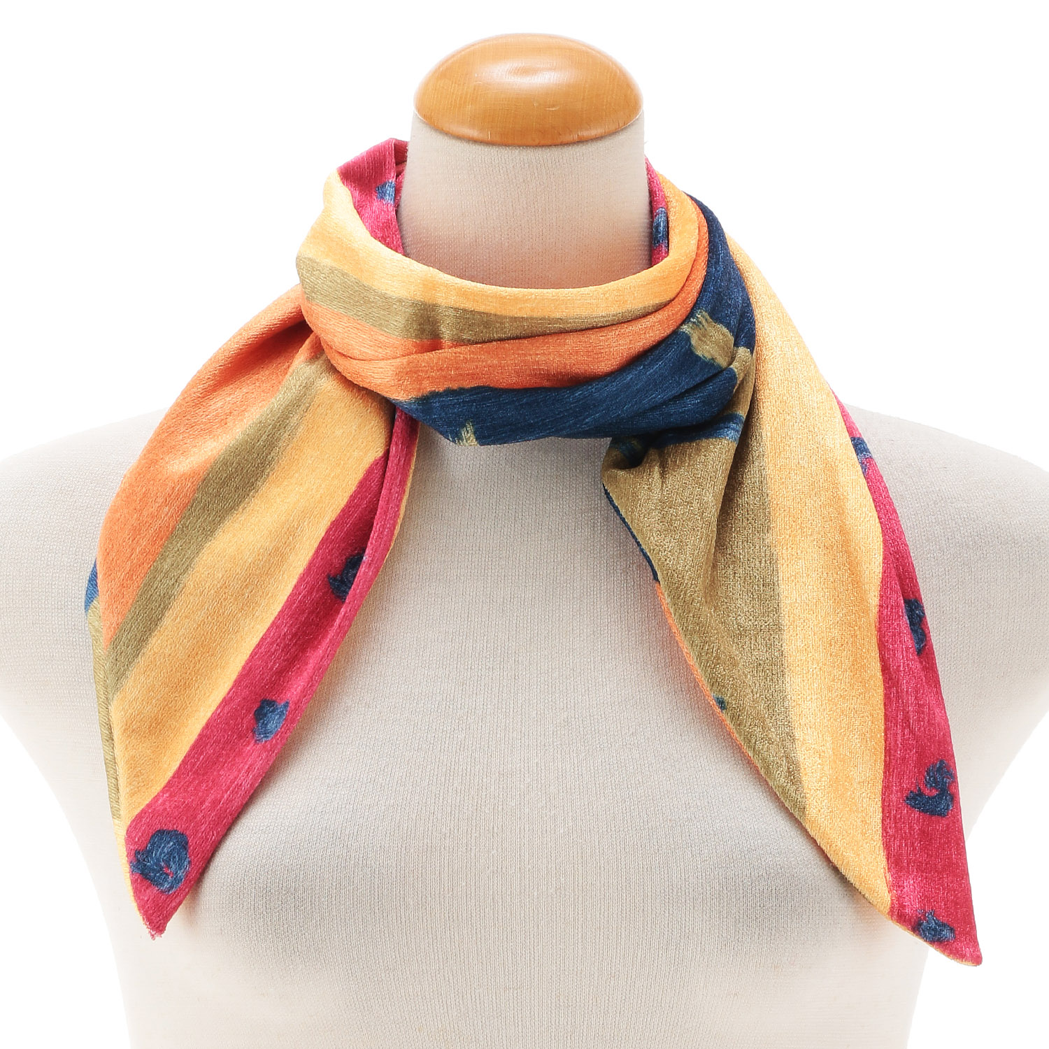 イタリア製 プリント剣先マフラー - 画像7