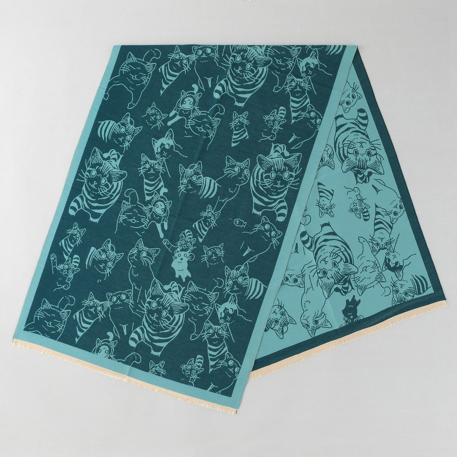 猫配色ストール - 画像4