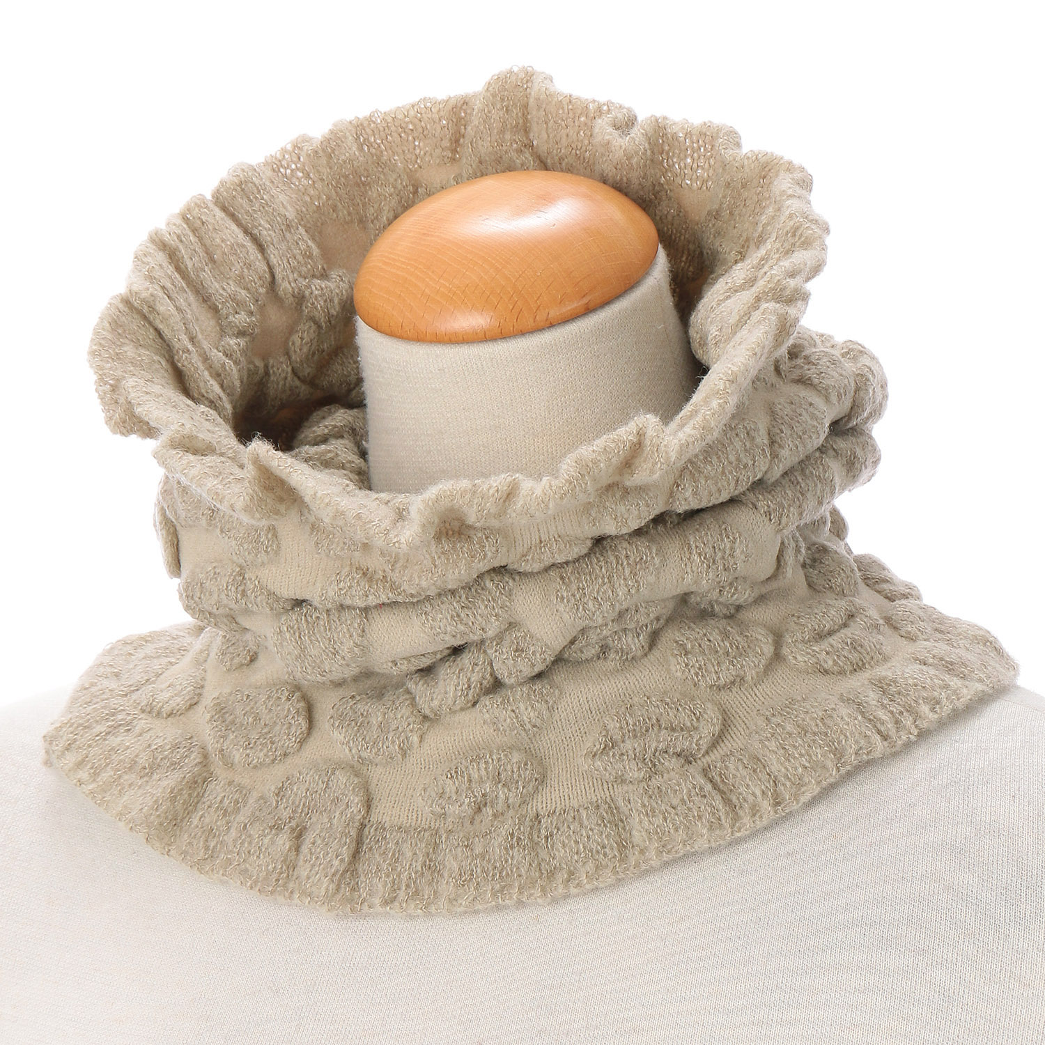 日本製 水玉ネックウォーマ―