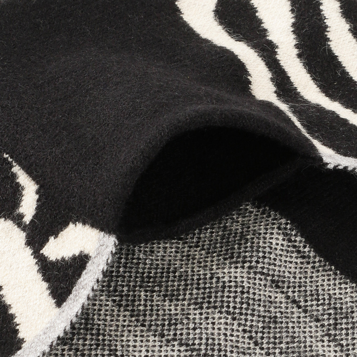 ニット差込みマフラー ゼブラ - 画像5