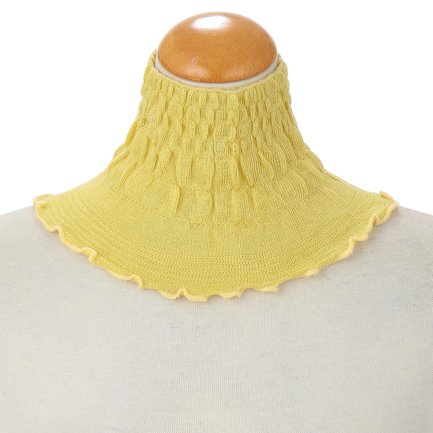 レーヨンシルクフリルネックカバー - 画像1