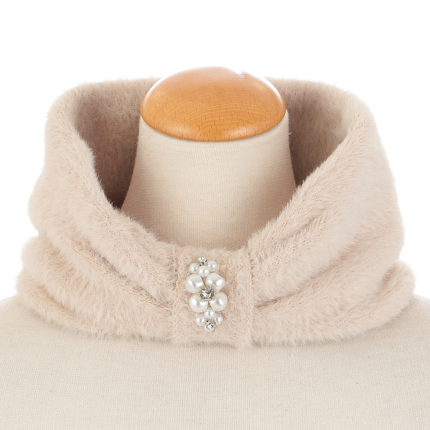 2WAYファーネック パール - 画像1